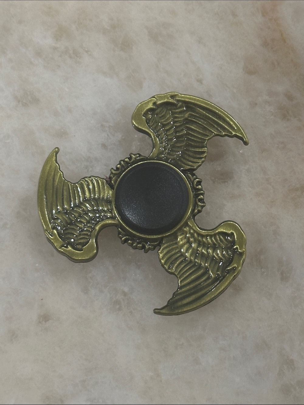 Antique Brass Winged Spinner Fidget Toy - Home Accents